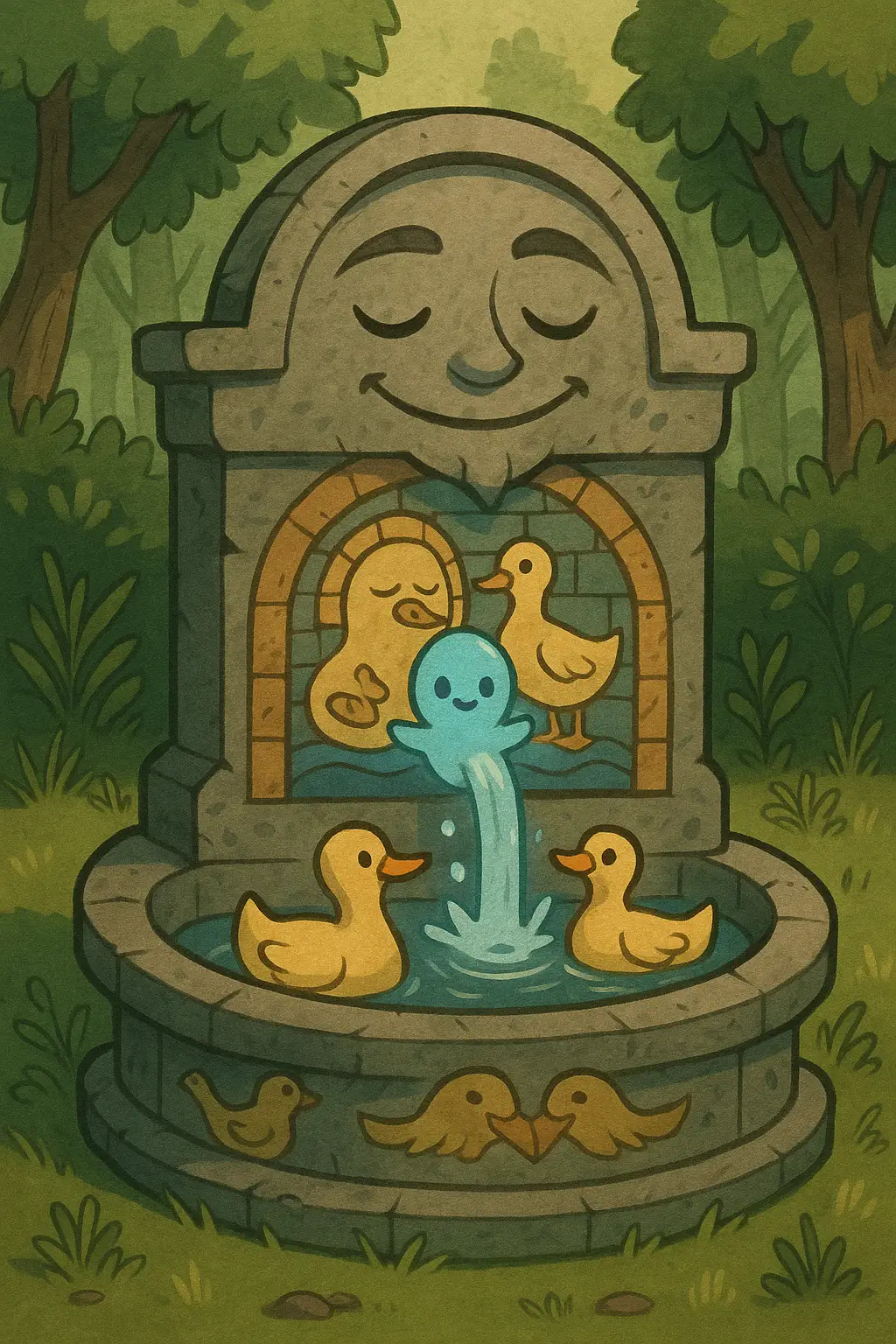 Town Fountain Awarded Custody of Two Ducks and One Minor Spirit